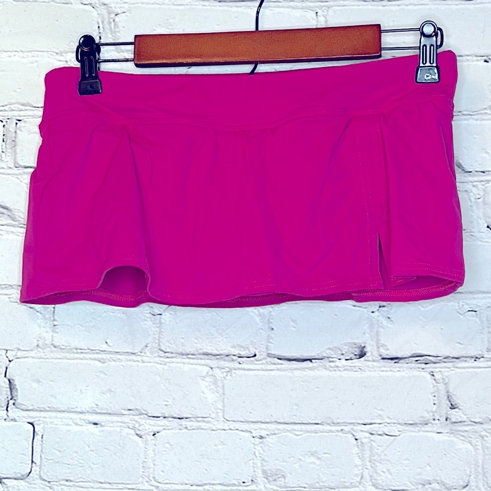 Lands’ End Pink Skirted Swimsuit Bikini Bottoms Size 4P Excellent Condition